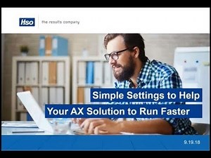 Simple Settings to Help Your AX 2009 or AX 2012 Solution to Run Faster