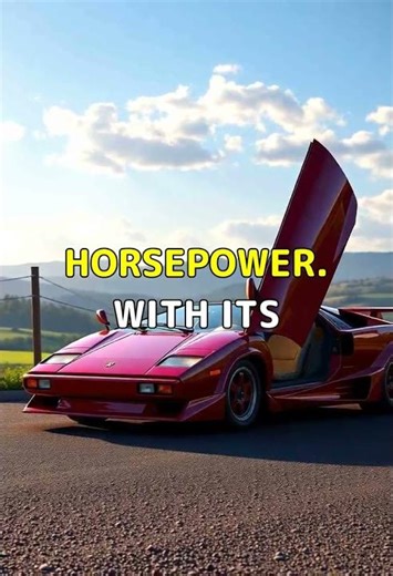 The 1987 Lamborghini Countach’s Final Evolution. #Shorts