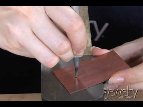 Art Jewelry - Drilling Into Metal