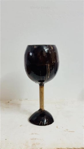 ഒരു സിമ്പിൾ വൈൻ ഗ്ലാസ്‌ ✨| Simple Wineglass🍷Making With Coconut Shell