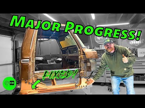 Installing New and Fixing Old Rocker Panels on my DENTSIDE FORD!