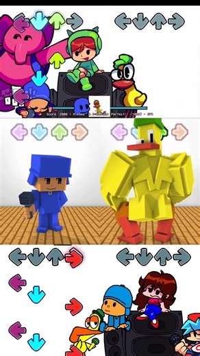 Friday Night Funkin' Pocoyo, Pato Duck but Meme vs Minecraft - FNF Mod
