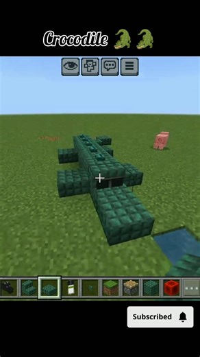 Crocodile | easy to build |Minecraft build hacks