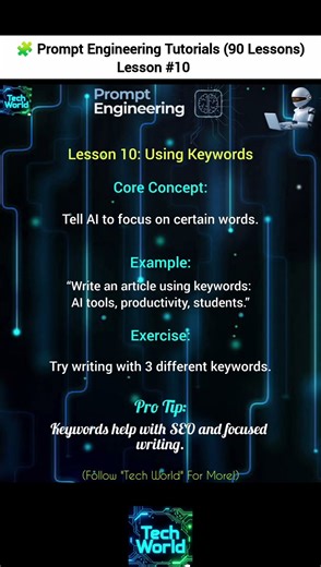 If you want all the 90 Lessons through Shorts, comment "yes." Prompt Engineering Tutorials!