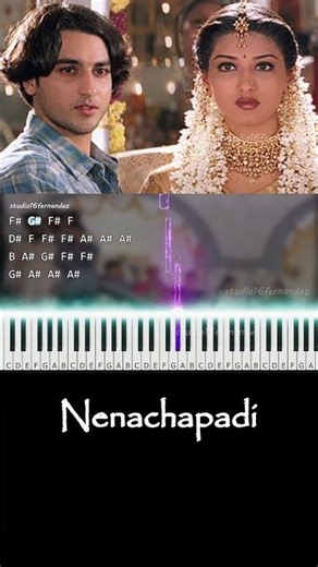 Nenachapadi Keyboard Cover | Piano Notes | Kadhalar Dhinam | AR Rahman | Fernandez 5