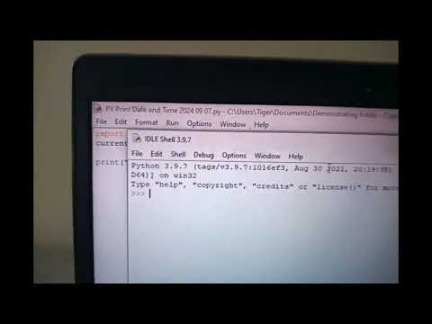 Print Current Time with Python, REG: WPQHEXCT