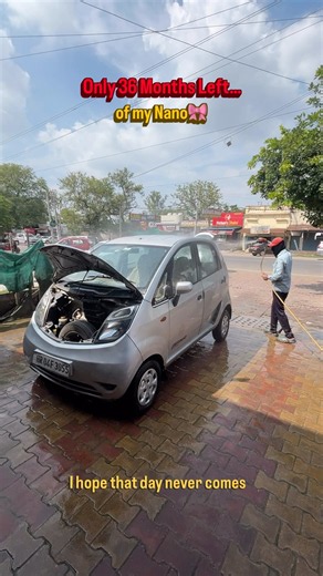 I know 36 months will fly by…but it’s a chapter I’ll never forget. ❤️🚗🎀 #tatanano #nano #carlover
