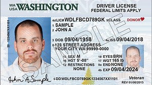 Washington driver's license now have the words 'federal limits apply'