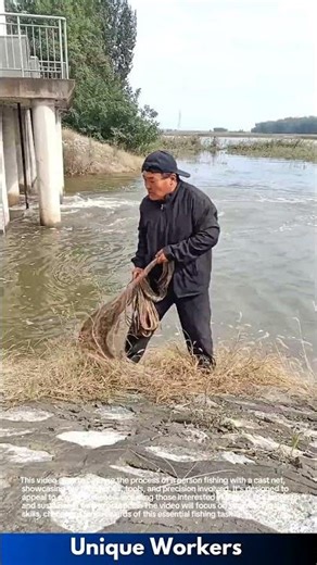 Cast net fishing: catching fish with a traditional technique