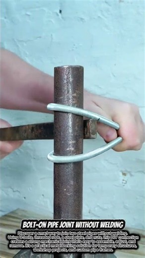 Bolt-On Pipe Joint Without Welding #diyprojects #engineering #satisfying #tools