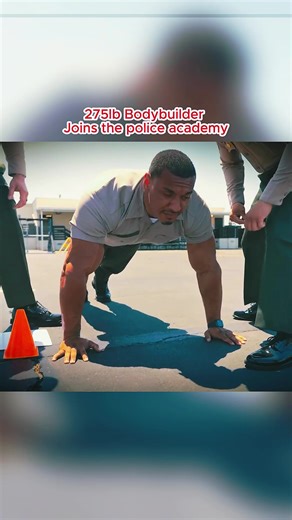 275lb Bodybuilder Joins the police academy-6