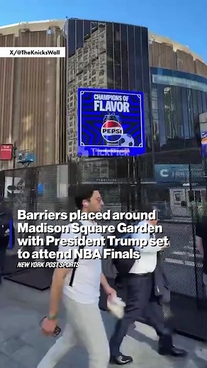 Madison Square Garden Secures Perimeter Ahead of Trump's Game 3 Visit