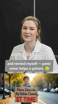 nursing job interview questions and answers #english #englishconversation #shorts