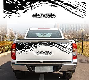 YAMUDA Car Body Sticker 4x4 Off-Road Pickup Truck Model Backup Tail Decoration Black YA31