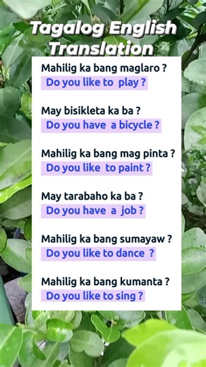 28K views · 374 reactions | #education #learning #educational #English #students #learnenglish #basicenglish #basic #englishlanguage #studentenglish | Learning Tagalog English Translation | Facebook