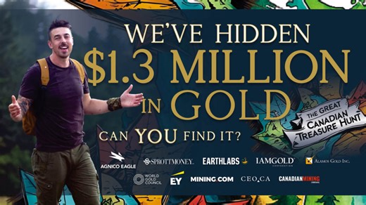 $1M gold up for grabs as Canada Treasure Hunt begins