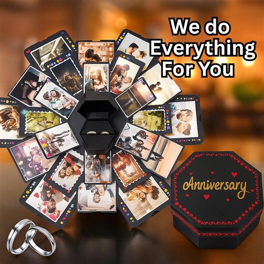 Exploding Gift Box Photo Album, DIY Explosion Box Anniversary Gift for Boyfriend Husband Birthday, Romantic Handmade Chocolate Box Candy Box - Etsy