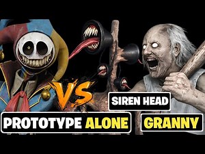 ⭐The Prototype vs Granny & Siren Head – The Ultimate Horror Battle ! 😱