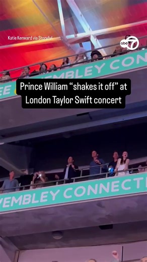 Royal rhythm 🕺: Prince William was spotted dancing to Taylor Swift’s "Shake It Off" on the opening night of the singer’s London tour stop on Friday. | ABC 7 Chicago
