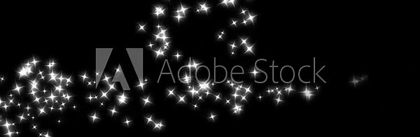 White Christmas particles form a glowing glitter tail line on a black screen, mixing bright optical flares with magical wave energy to create a festive celebration animation ideal for 4K projects