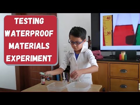 Testing Waterproof Materials Experiment – Adding Wax Crayon to Cloth