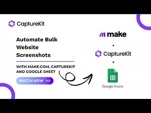 Automate Screenshot Using Make.com, Google Sheets & Screenshot API