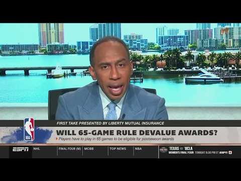 FIRST TAKE | Stephen A. reacts to Anthony Edwards is latest victim of NBA's broken 65-game rule