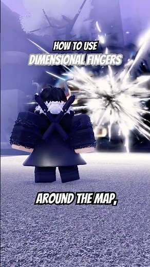 How To Use Dimensional Fingers in Jujutsu Infinite 🪐 #jujutsuinfinite