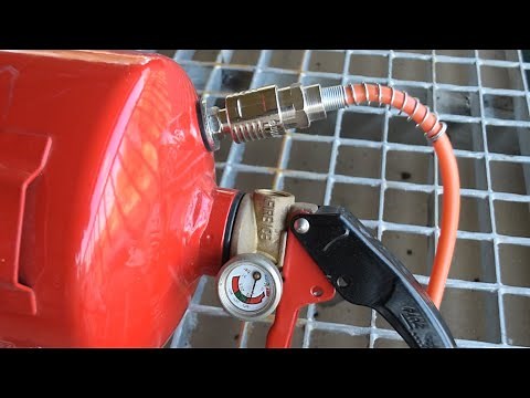 Hidroilimpiadora casera a presión con un extintor - Homemade pressure washer with fire extinguisher