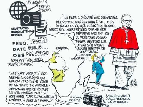 Carlos’ Illustrated Radio Listening Report and Recording of the BBC (April 18, 2026)