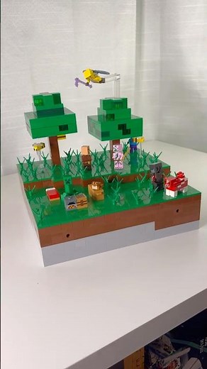 Build a LEGO Minecraft Chunk with Me