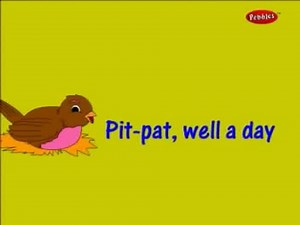 Pit Pat Well A Day , little Robin flew away , English Nursery Rhymes| Nursery Rhymes & Kids Songs | 