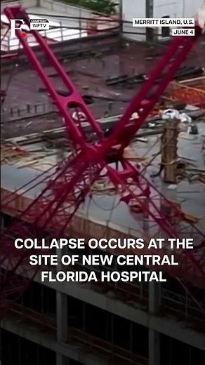 Crane Collapse Kills Two At a Florida Construction Site | Subscribe to Firstpost | N18G