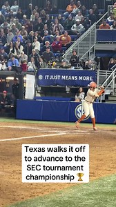 Texas Walks It Off vs Georgia: Softball Walk-Off Moment