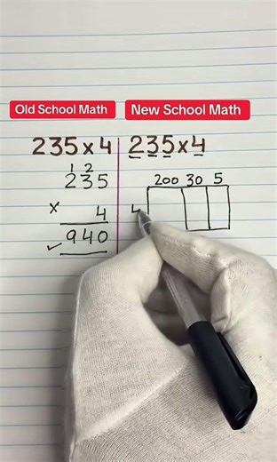 Old school math vs new school math 🧮 #mathematics #maths #mathstricks #math