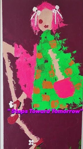 Figurative Painting. Steps Toward Tomorrow #art #painting #acrylic