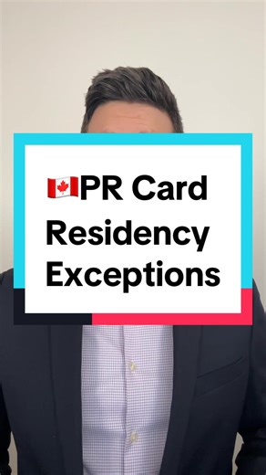 Two exceptions to the PR residency requirement where you can count time spent outside Canada. #prcard #residencyobligation #canadapermanentresidency #canadianimmigration