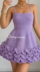 Pregunta ❓¿En cuál de los dos vestidos queda el punto escama de pez o punto cocodrilo ? . Ayúdeme a elegir 🙏🙏 @fansdestacados #seguidores | Zhoemy Crochet