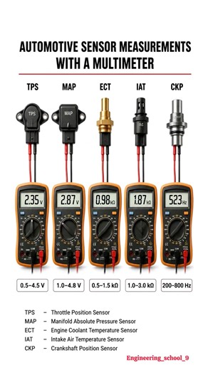 How to Test Automotive Sensors with a Multimeter | TPS, MAP, ECT, IAT & CKP Sensor Testing ⚙️😱