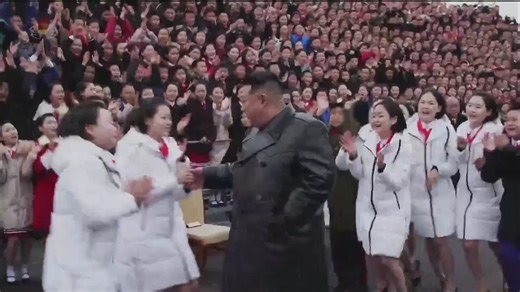 Extremely unsettling cheering and clapping for North Korean Leader