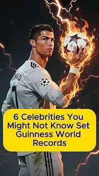 6 Celebrities You Might Not Know Set Guinness World Records #celebrities #guinness #shorts #fyp