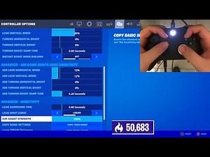 The BEST Controller Fortnite Settings For AIMBOT! (4K 120FPS)