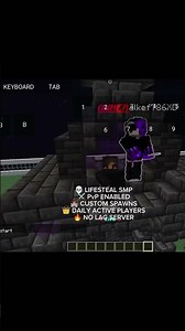 New public Minecraft Smp java + cracked ip in description| #minecraftServer #minecraftsmp#crazily