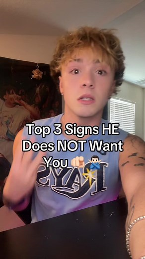 if he does the last one wrap it up #fypシ゚viral #fypシ #relatable | top 3 signs that he doesn't like u