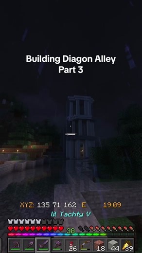 I love this build 💛 #minecraft #survival #harrypotter #hogwarts #hardcore #build #mc #live #tiktoklive