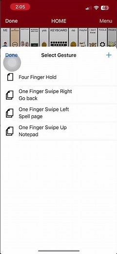 Gestures I Use on the PRC-Saltillo Unity App.