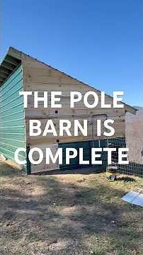 The Pole Barn is Complete #carpentry #tipsandtricks #diy #construction #woodworking #homestead