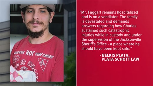 Duval County Jail inmate on a ventilator after being critically injured in jail, family says