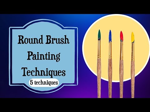 Round Brush Painting Techniques: Paintbrushes for Acrylic