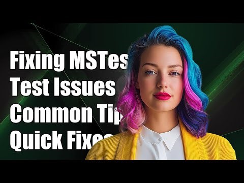 Fixing VS2017 MSTest Test Discovery Issues: Common Solutions and Tips